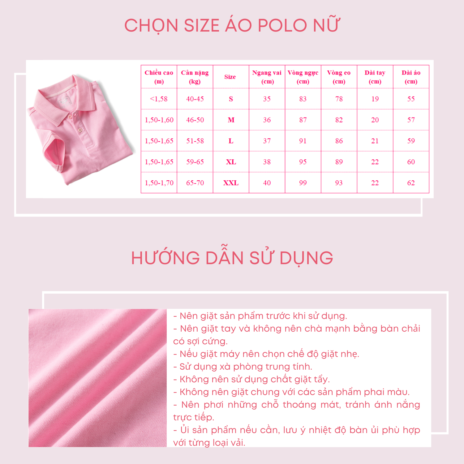 Áo polo nữ màu hồng phối viền chìm ADINO vải cotton polyester mềm dáng slimfit công sở hơi ôm trẻ trung APN03