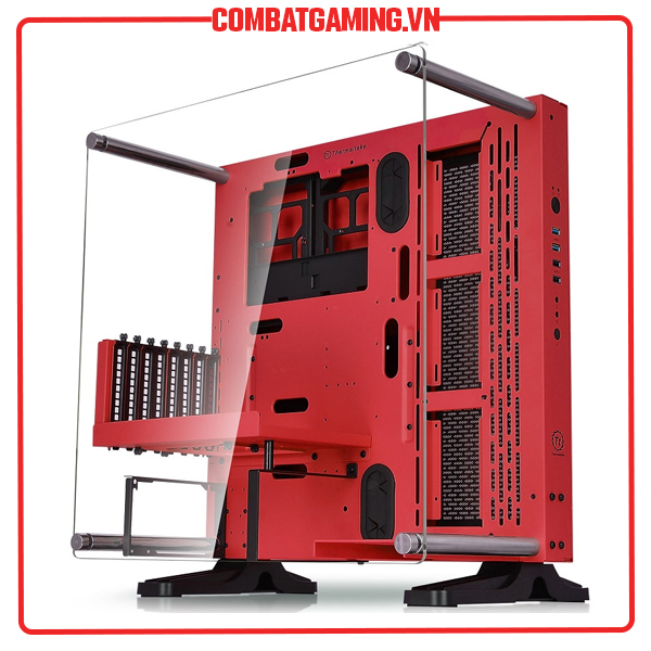 Case Máy Tính Thermaltake Core P3 Tempered Glass (Black - White- Red ) - Hàng Chính Hãng