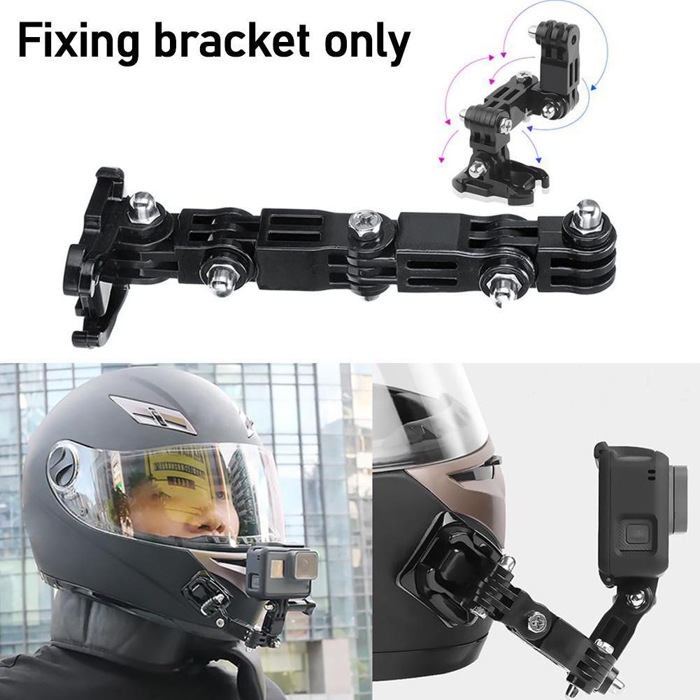 Mũ Bảo Hiểm Xe Máy Cho GoPro Hero6/5/4 Mở Rộng Cằm Cố Định Giá Đỡ Mũ Bảo Hiểm Có Giá Đỡ Cho Xiaomi Xiaoyi 4K DJI Camera