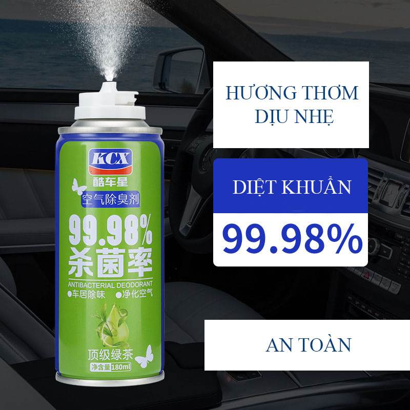 Chai Xịt Khử Mùi Khử Trùng Vệ Sinh Điều Hòa Ô Tô 180ml 73