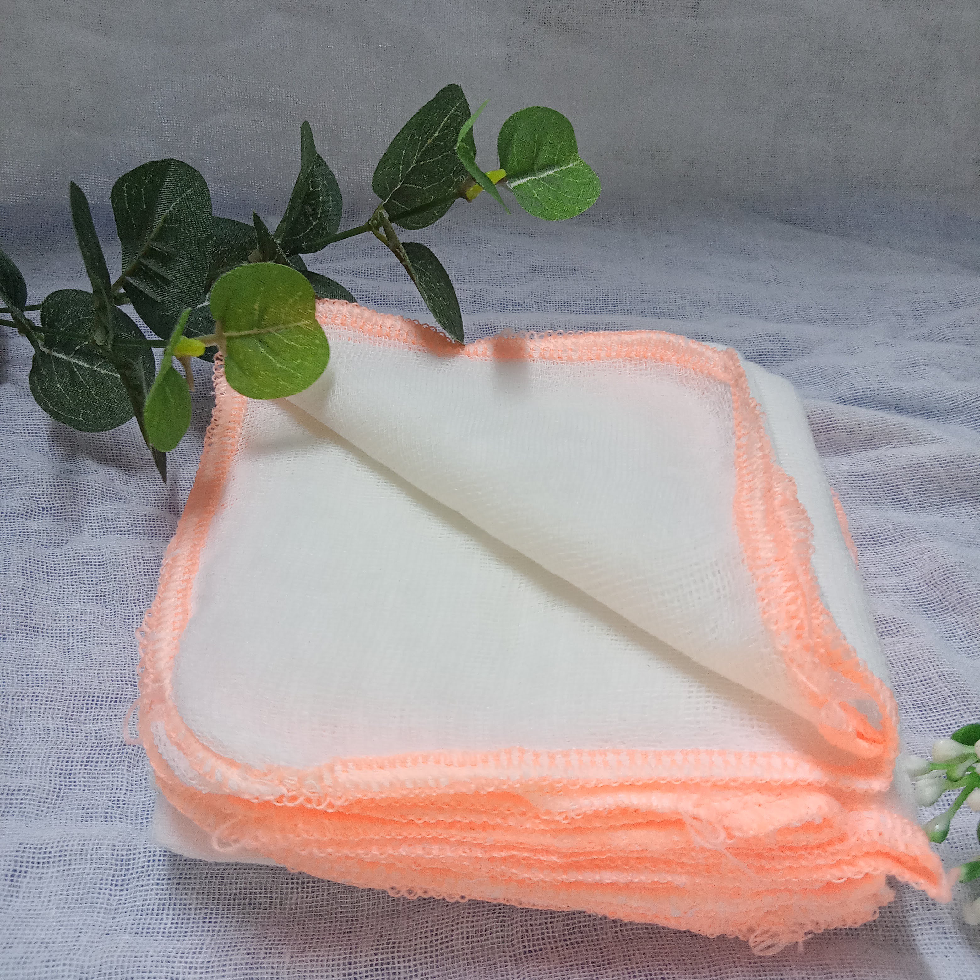 Bịch 50 khăn sữa Dày Cao Cấp MicKey M (4 lớp) 100% cotton 25x27cm Mềm mại cho bé MKM5_SUNBABY