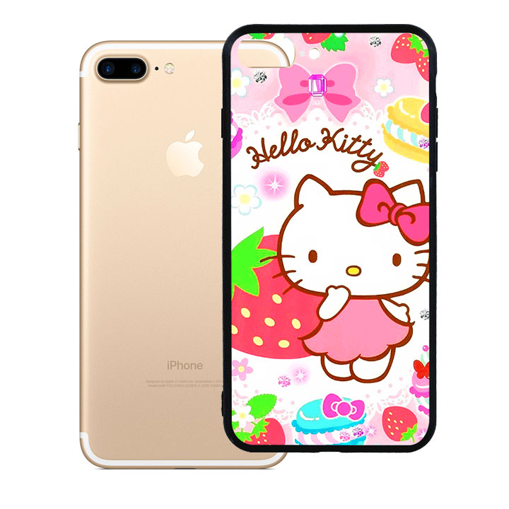 Ốp lưng viền TPU cho Iphone 7 Plus - Kute Cat