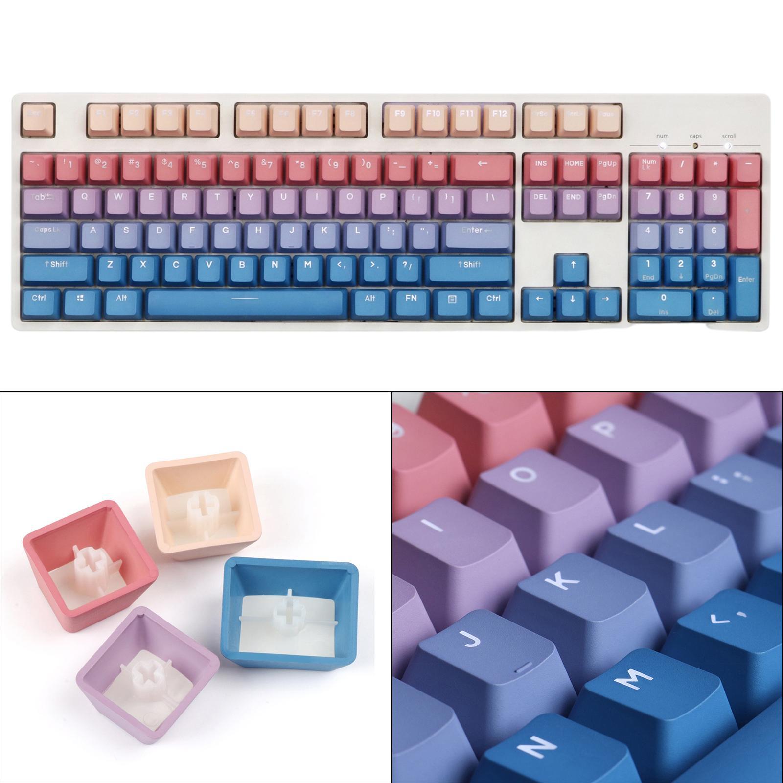 104Key Mechanical Keyboard Keycaps Waterproof Anti-Slip Office Supplies
