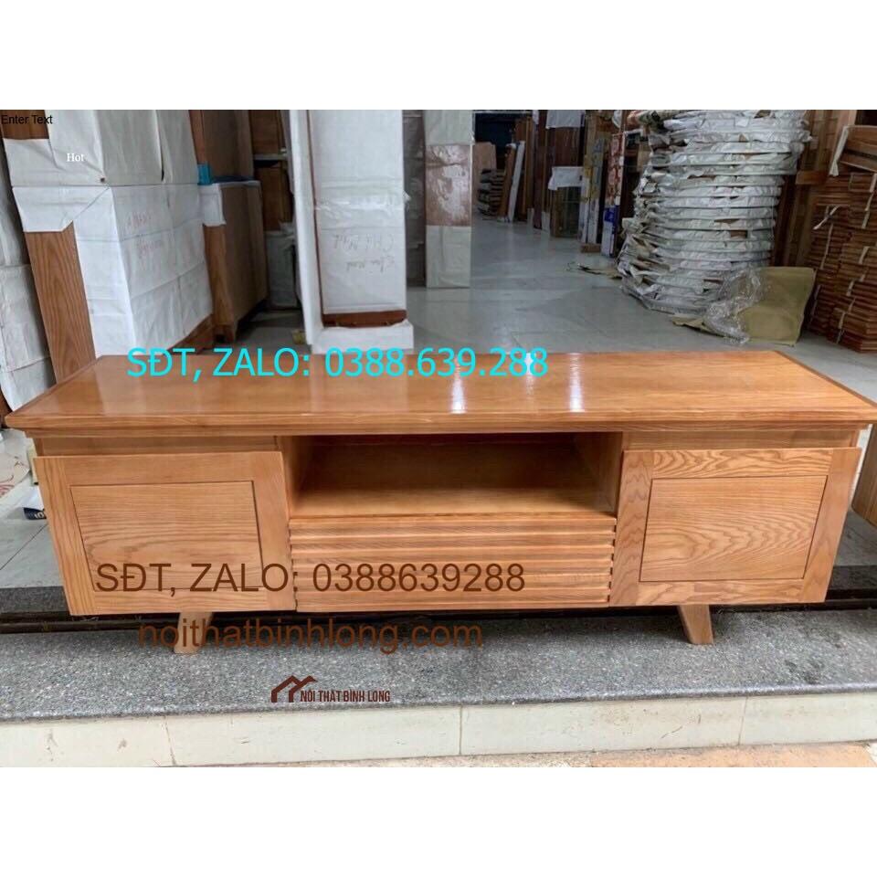 Tủ tivi gỗ sồi kiểu Nhật