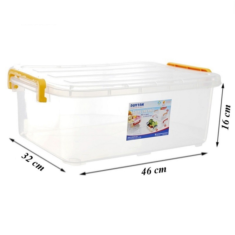 Thùng chữ nhật nhựa Duy Tân 15 lít - 11166 - Hàng chính hãng