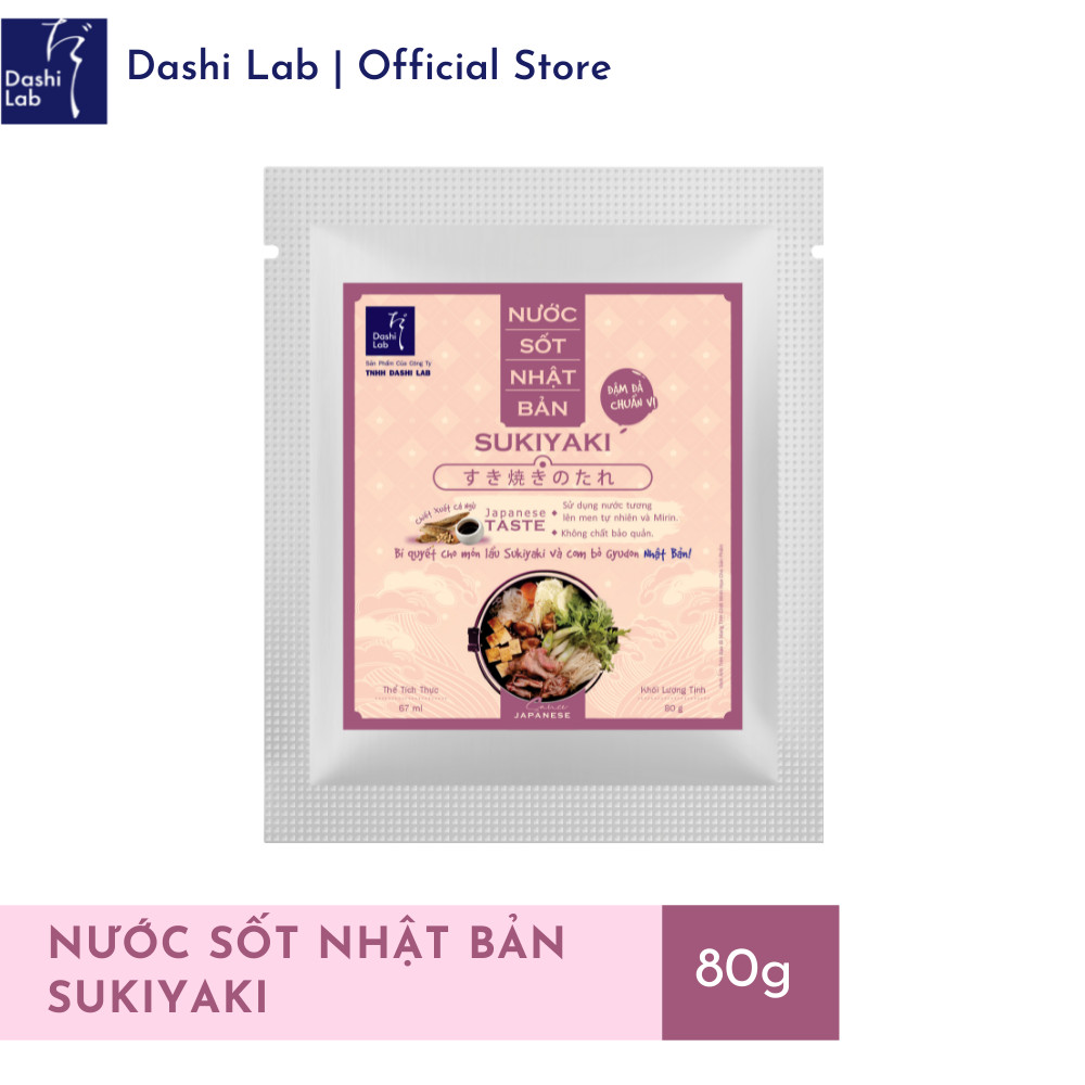 Nước Sốt Sukiyaki Nhật Bản - Dashi Lab - 80g/gói