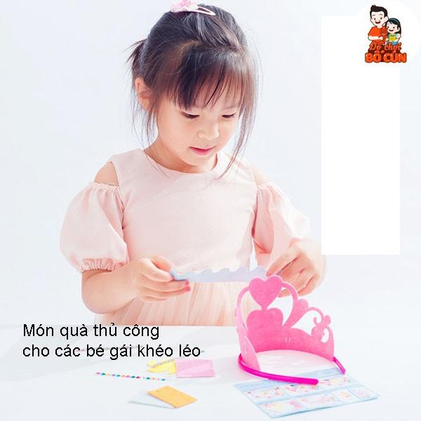 Vương miện 3D thủ công cho bé