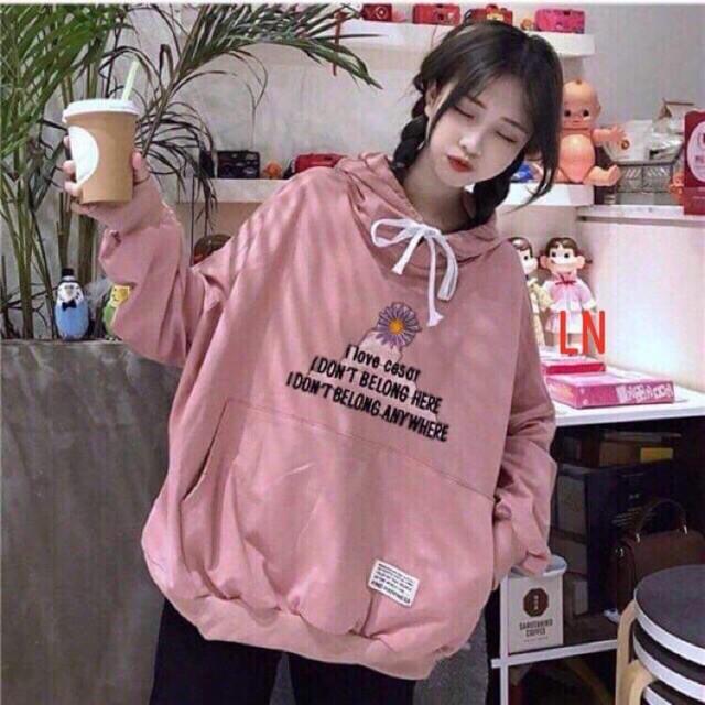 Áo hoodie I Love hoa LNG0919