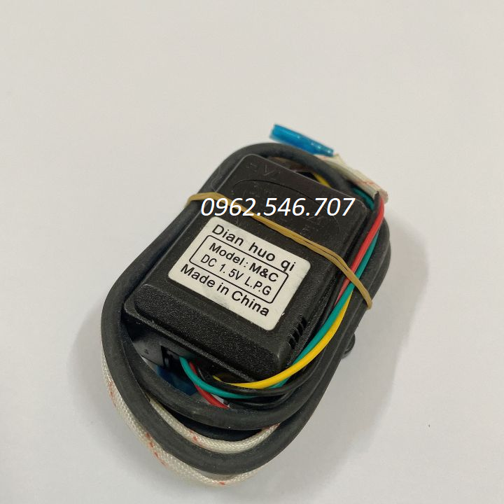 Bộ 1 IC 2 lò điện tử đánh tia lửa điện bếp gas âm đa năng - Ic đánh lửa bếp ga 2 lò 1,5v