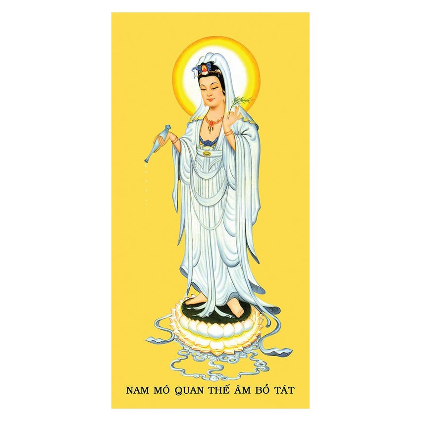 Tranh Phật Giáo Tam Thánh 2443 (30 x 60 cm)