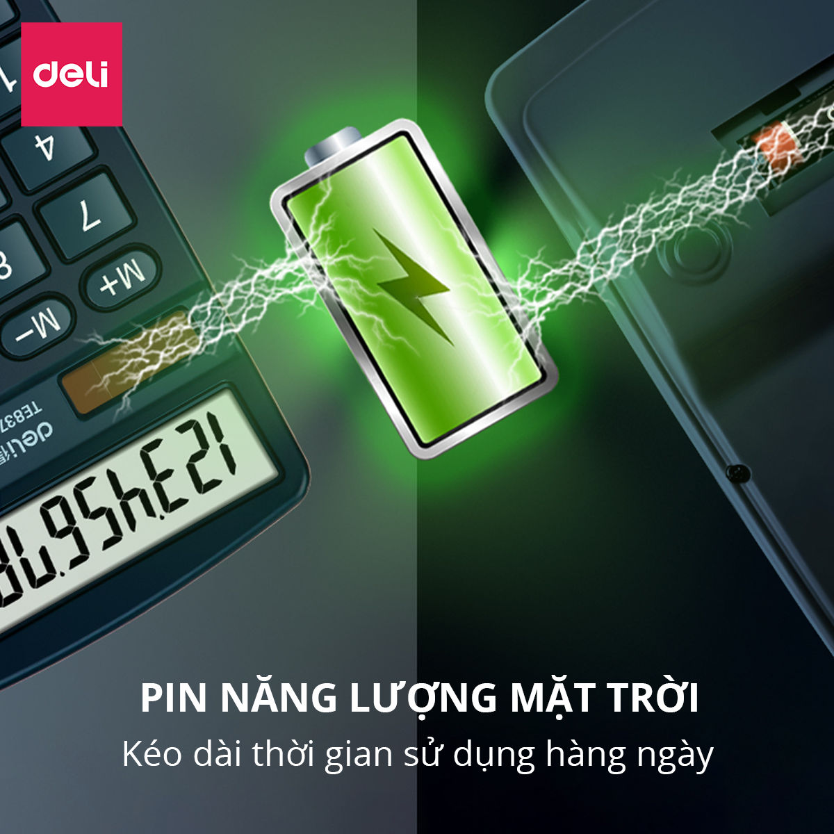 Máy Tính Để Bàn 12 Số Deli - Phù Hợp Kinh Doanh Văn Phòng Tính Chính Xác Cao Tiện Lợi - E837 TE837C