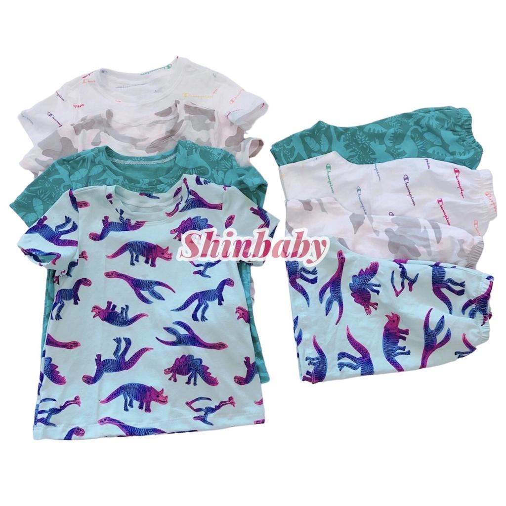 Bộ đồ cộc tay bé trai nhiều họa tiết siêu xinh, vải cotton mềm mát thấm hút mồ hôi