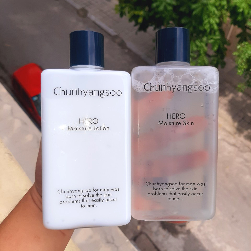 Nước hoa hồng - sữa dưỡng cho nam dành cho da khô, da nhạy cảm Chunhyangsoo Hero Moisture Skin Hàn Quốc 330ml