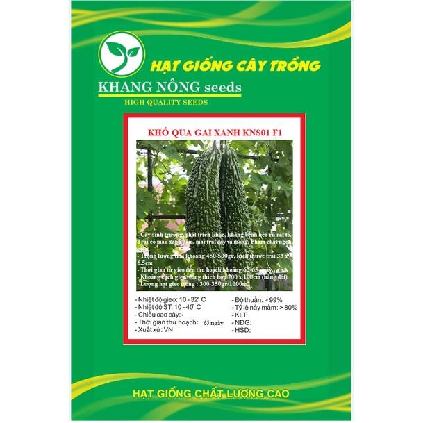 Hạt giống khổ qua gai xanh KNS01 F1 - Gói 5 hạt