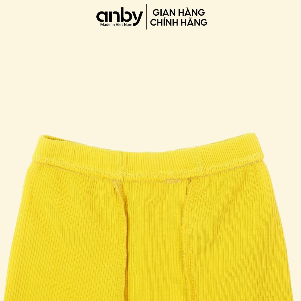 Quần dài cho bé trai gái từ 0 đến 5 tuổi ANBY chất liệu thun gân đáp đũng chuyên dùng đóng bỉm