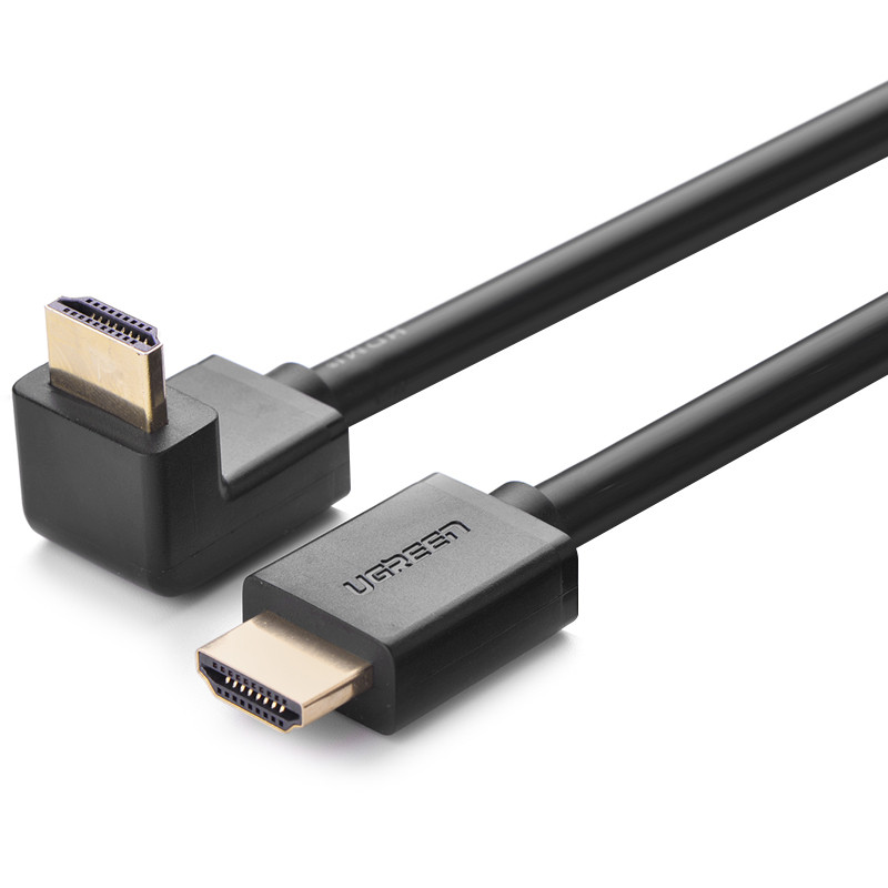 Cáp HDMI bẻ góc vuông 90 độ (bẻ xuống) dài 5m UGREEN HD103 10175  - Hàng chính hãng