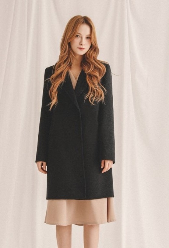 Áo dạ Wool blend overcoat S()up xuất Hàn dành cho Nữ. Vải wool 2 lớp dày dặn, sang trọng