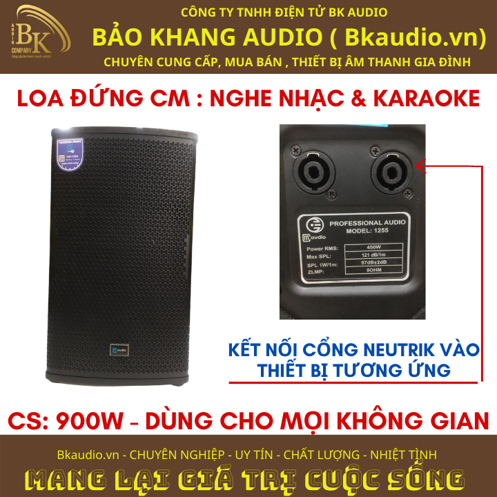 Loa đứng nghe nhạc và karaoke - loa công suất 900W/ cặp. MSP: SPL-02