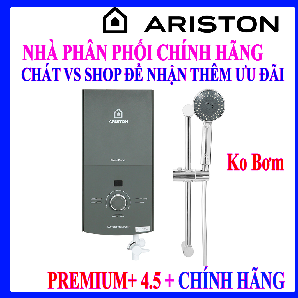 Máy nước nóng trực tiếp cho Ariston 4500W AURES PREMIUM+ 4.5 - Không Bơm