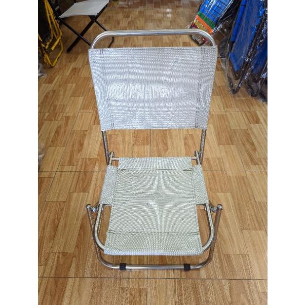 Ghế Xếp Inox 100% Vải Lưới Thổ Cẩm