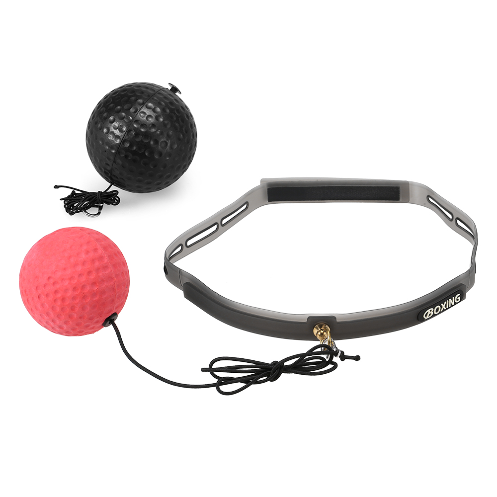 Bóng luyện tập phản xạ môn boxing, chơi thể thao, dây đeo đầu có thể điều chỉnh, thấm hút mồ hôi