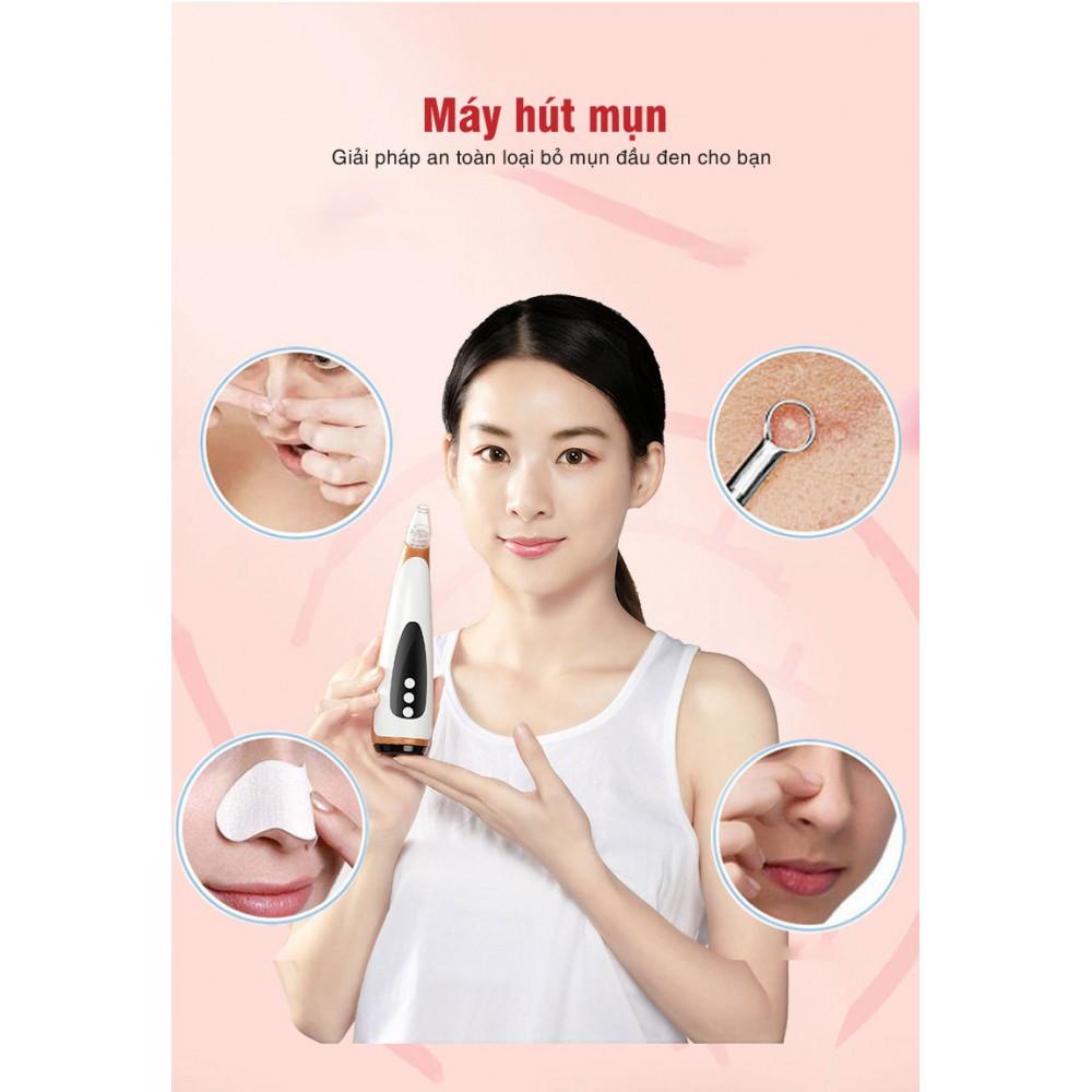 Máy Hút Mụn, Massage Nóng Thư Giãn Làn Da, Làm Sạch Bụi Bẩn Bã Nhờn Skincare