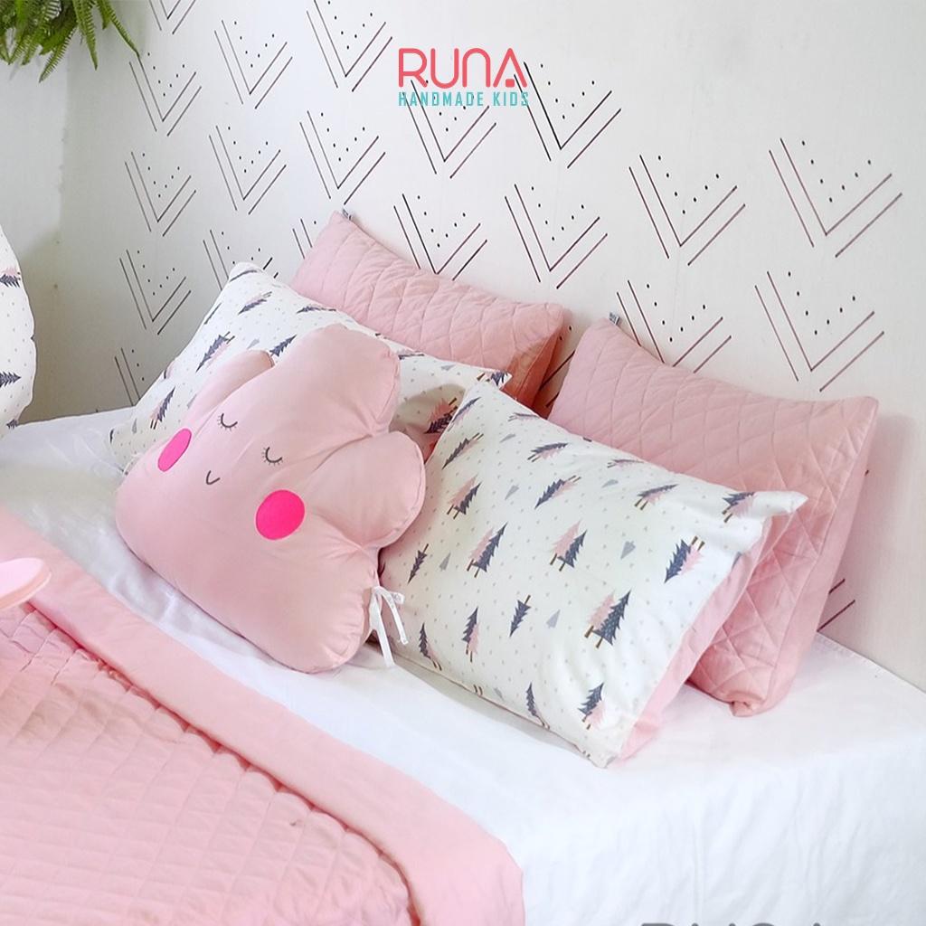 Hình ảnh Gối quây cũi handmade RUNA KIDS - Chất liệu Cotton Hàn 100% cao cấp, bảo vệ an toàn giấc ngủ cho bé