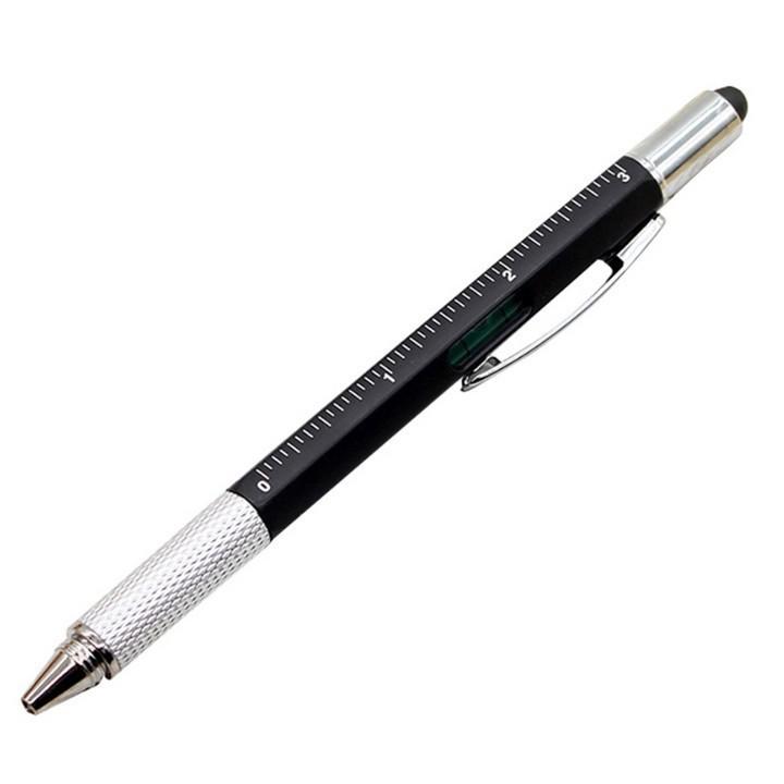 Bút Nhật Thông Minh Đa Chức Năng Compact 6in1 - Bộ 2 cái Đen+ Bạc  Magic Pen