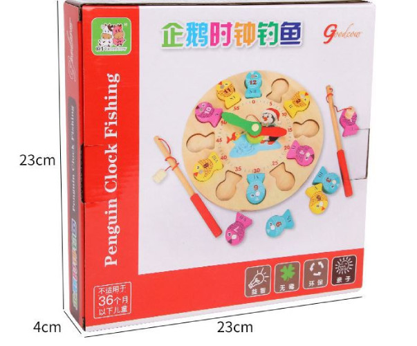 Đồ Chơi Gỗ Cho Bé Đồng Hồ Câu Cá