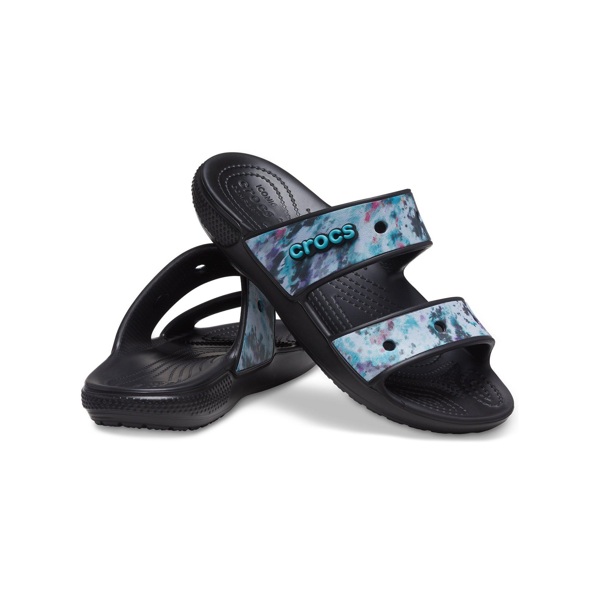 Dép nhựa unisex Crocs Classic Tie Dye - 207283-988