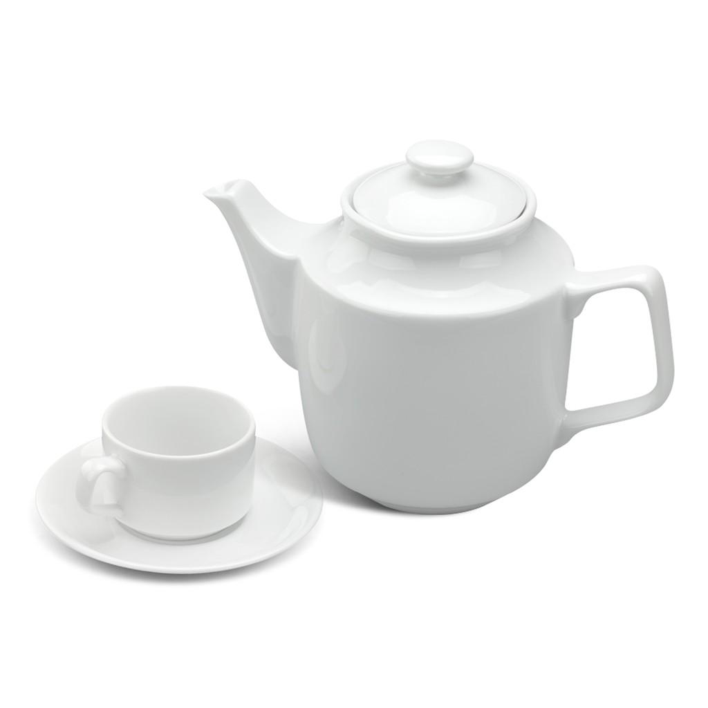 Bộ Ấm Trà Minh Long Jasmine 0.7L Trắng - Gốm sứ cao cấp Minh Long I
