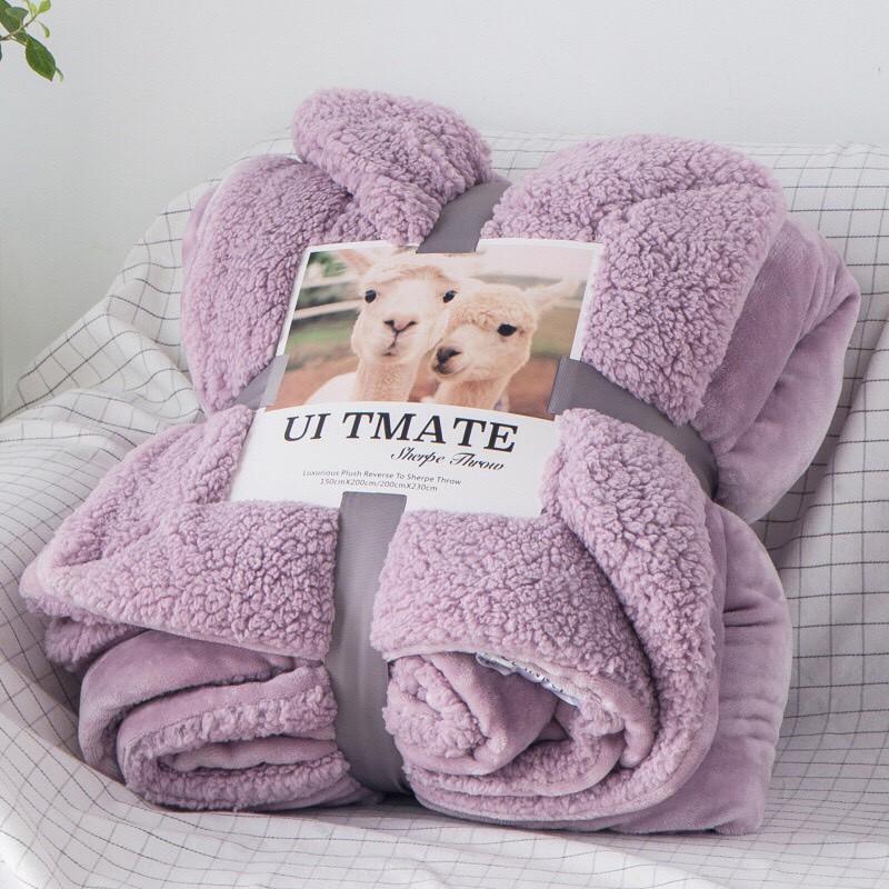 Chăn lông cừu Ultimate siêu mềm mịn hàng cao cấp - Ảnh thật do shop tự chụp