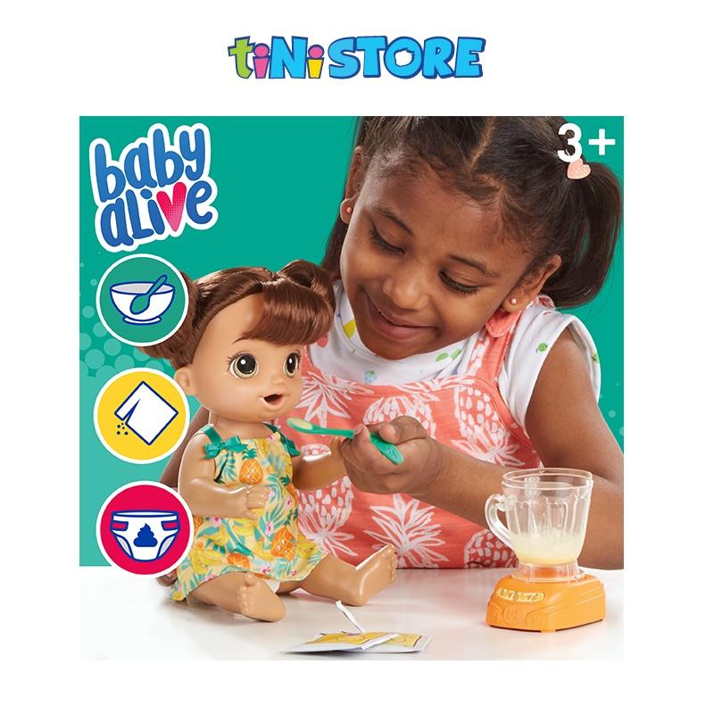 Đồ chơi bé gái Hasbro búp bê em bé xay sinh tố dứa Baby Alive