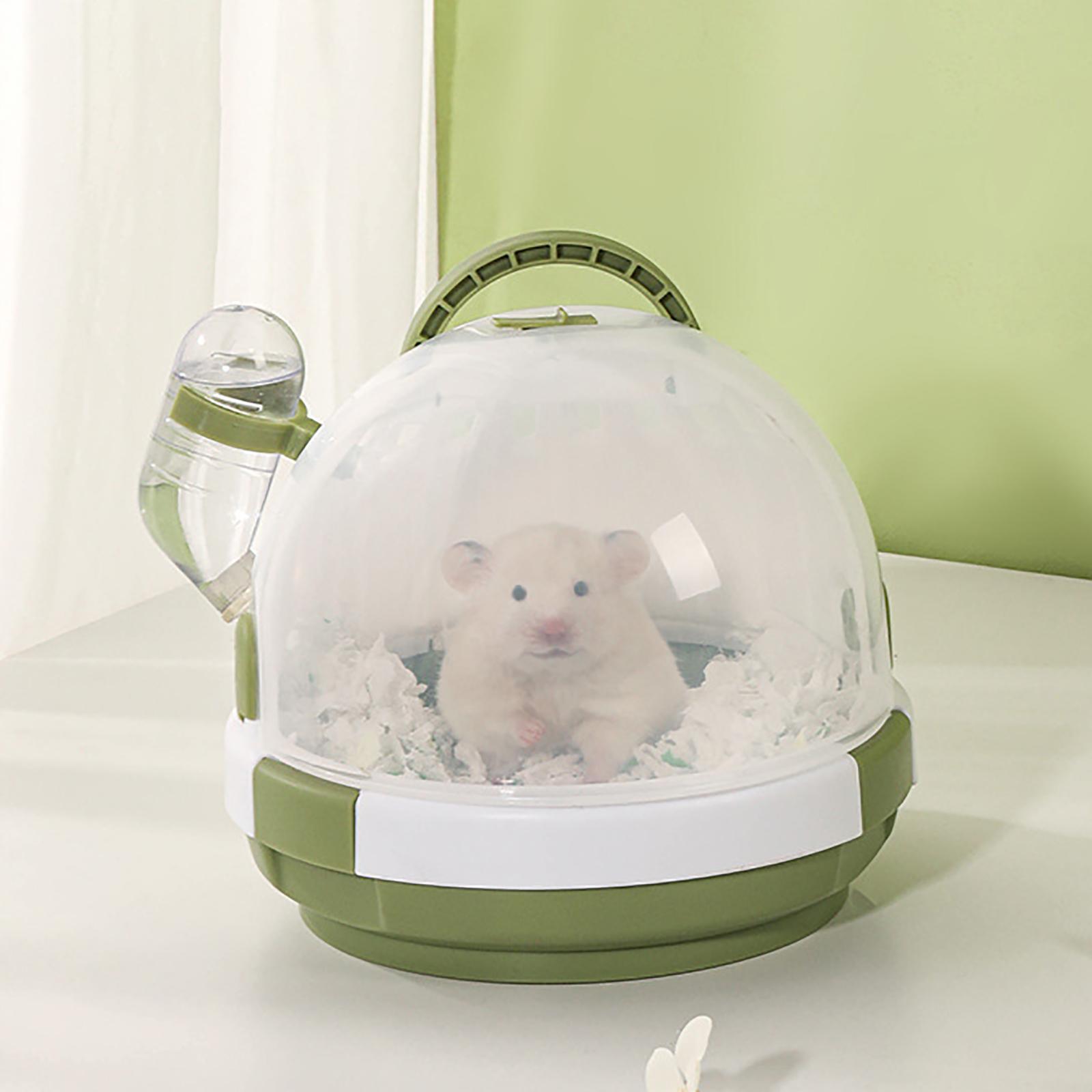 Portable Breathable Outdoor Hamster Carrier Transport Travel Cage Vacation House for Parrots Sugar Glider Chinchillas