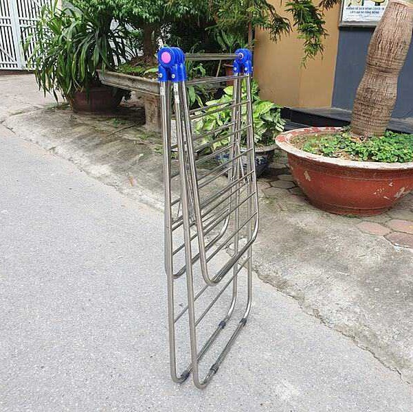 Giàn phơi quần áo chữ A inox cao cấp kiểu dáng Hàn Quốc