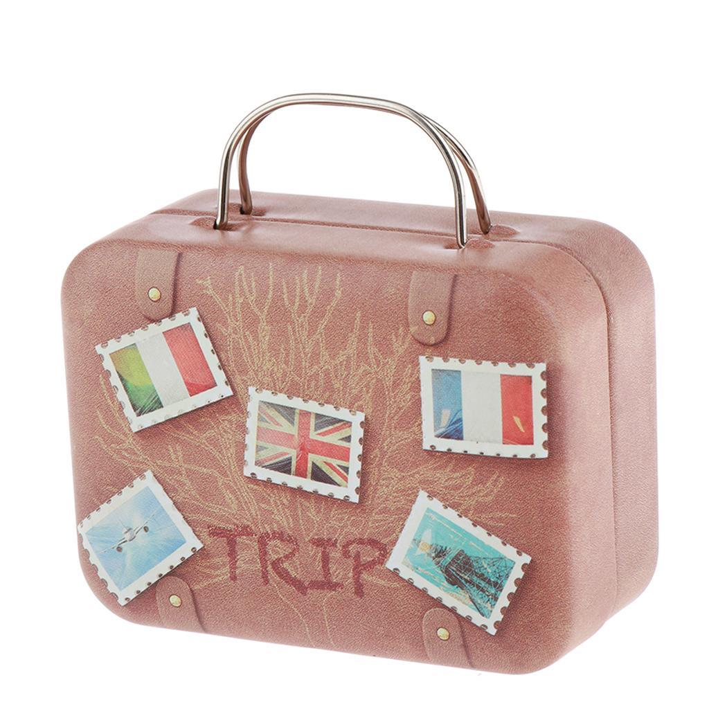 8x 1/6 Scale Doll House Furniture Miniature Iron Suitcase Scene Layout DIY