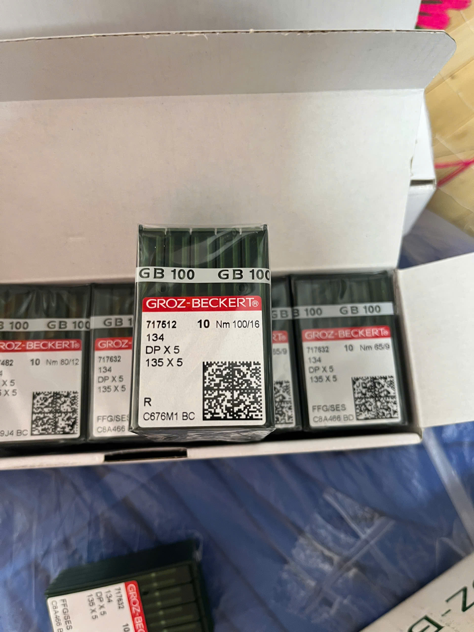 [HÀNG CHÍNH HÃNG] KIM MÁY MAY 1 KIM, 2 KIM, MÁY TRỤ CÔNG NGHIỆP DPx5 GROZ-BECKERT VĨ 10 CÂY
