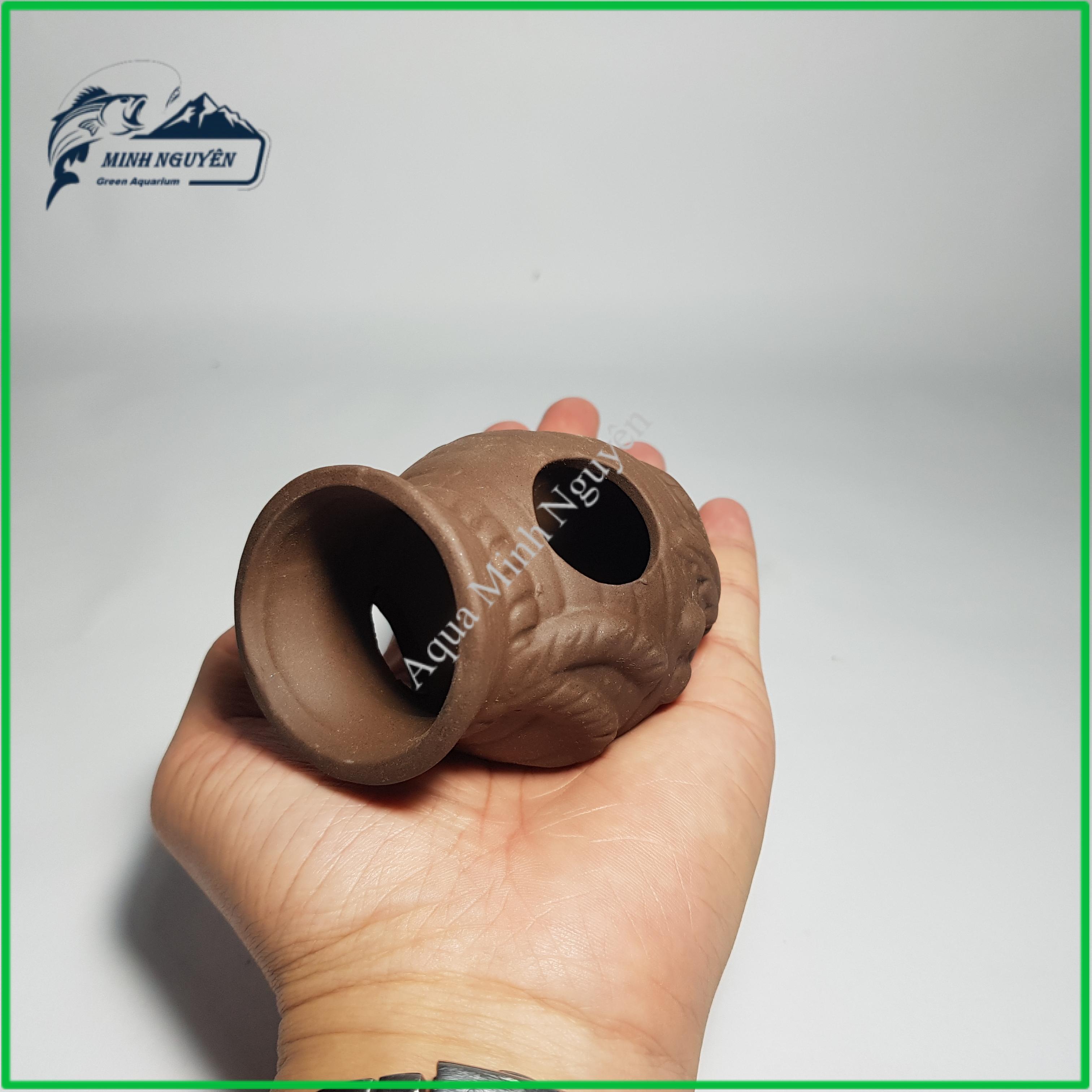 Hang Tép Bình Gốm Cổ - Đồ chơi tép Hang Tép bằng gốm trang trí bể tép cảnh cá cảnh thủy sinh cao cấp