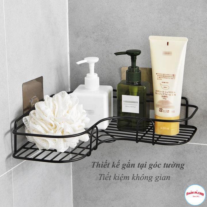 Kệ Góc Sắt Dán Tường Siêu Chắc - kệ đựng đồ nhà tắm siêu dính 00804