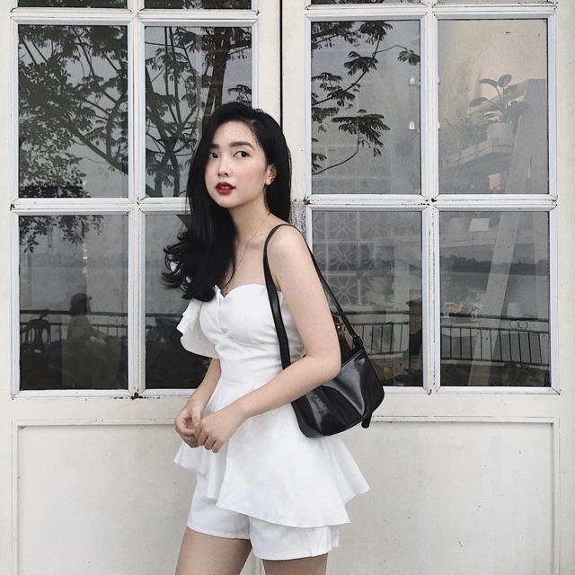Set áo bèo vai + quần short