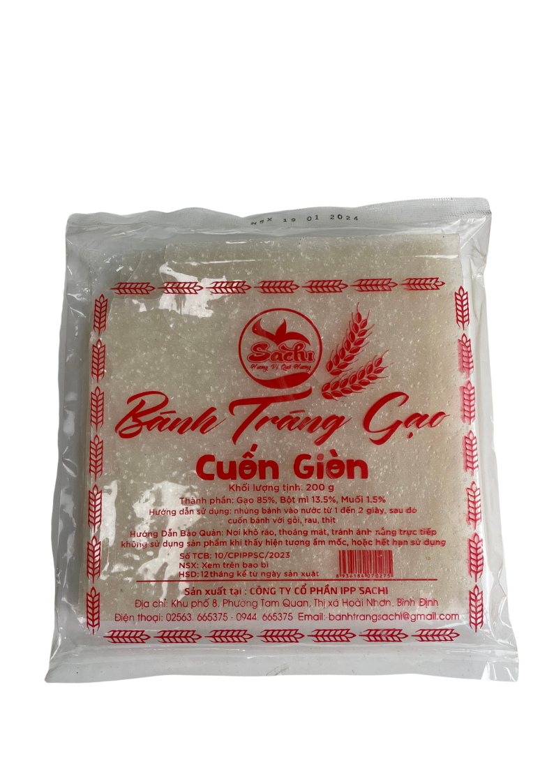 Bánh tráng gạo cuốn giòn Sachi 1 kg