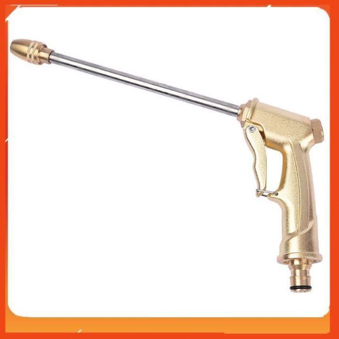 Bộ dây vòi xịt nước rửa xe, tưới cây, tăng áp 3 lần, loại 20m 206701-3 đầu đồng,cút,nối nhựa đen+ tặng mở chai