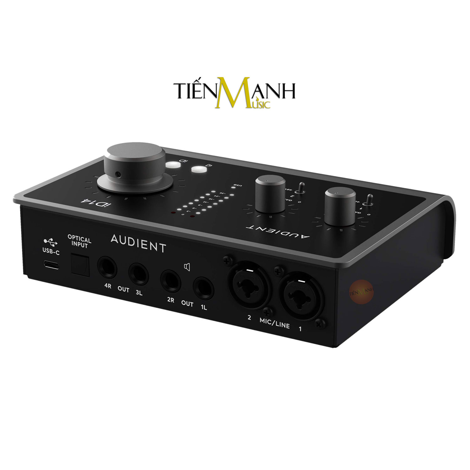 Soundcard Audient iD14 MK2 - Sound Card Bộ Thu Âm Thanh và Livestream MKII USB-C Audio Interface Hàng Chính Hãng