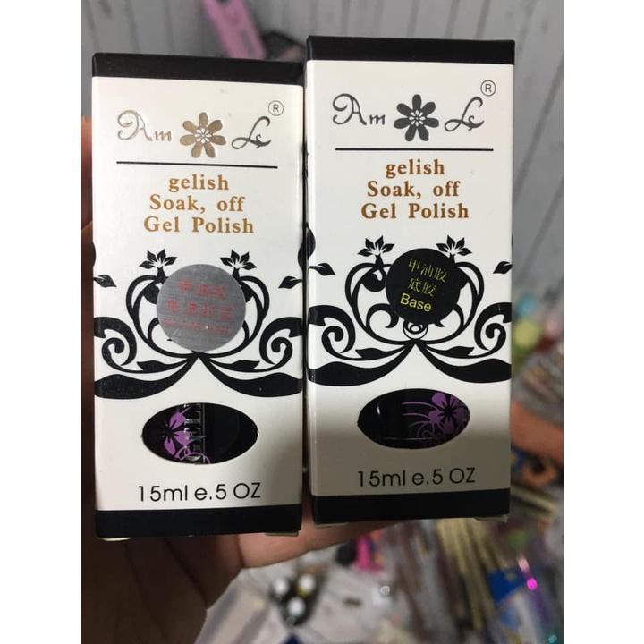 Base top gelish đen AML hàng xịn, siêu bền bóng