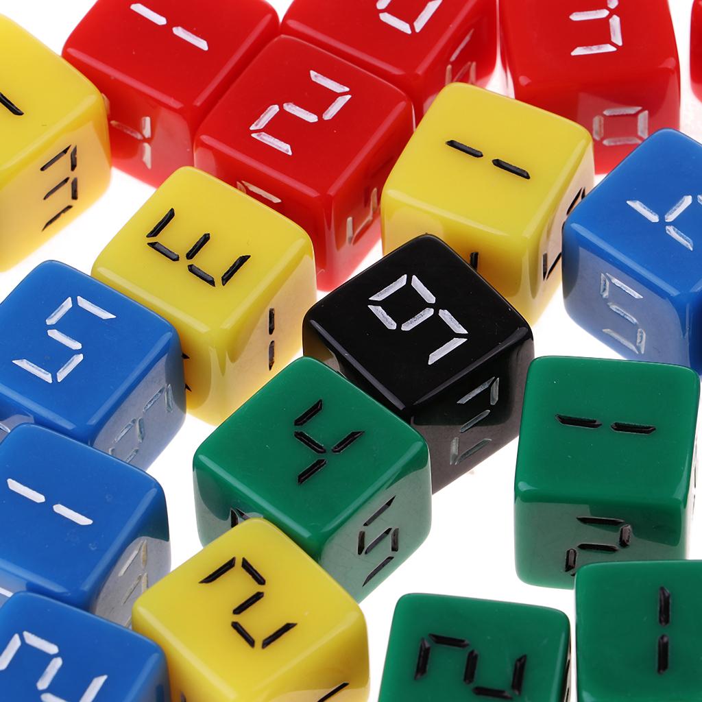 25x Acrylic Bàn Bảng Trò Chơi Xúc Xắc D6 6 Mặt Đánh Số Cho Trpg MTK DND Đồ Chơi