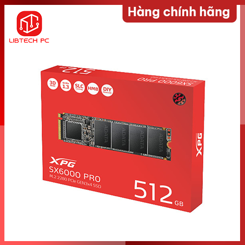 Ổ cứng SSD ADATA PCIE SX6000 512GB - HÀNG CHÍNH HÃNG 