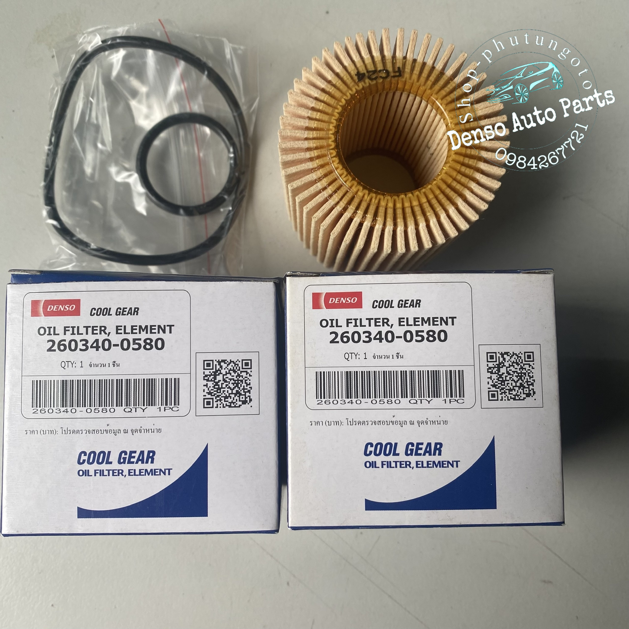 Lọc dầu giấy Denso cho xe Toyota Corolla 2008-2013, Yaris 2008-2014,...