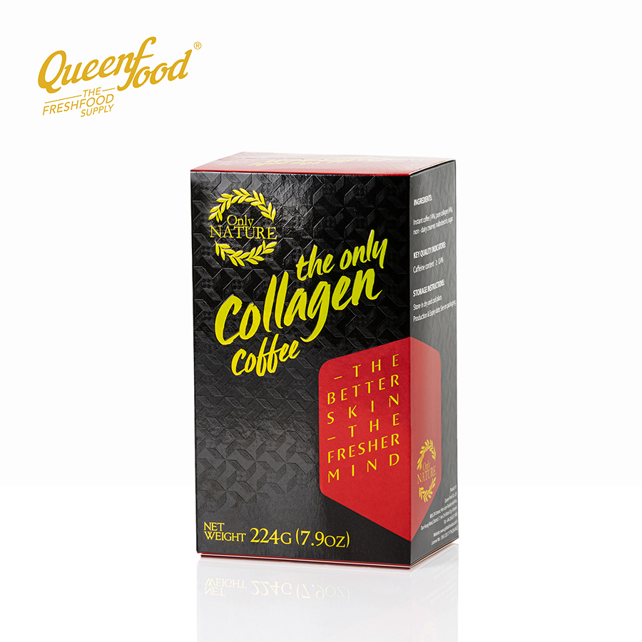 Cà Phê Collagen Queenfood (2 Hộp - 14 Túi Nhỏ/Hộp)