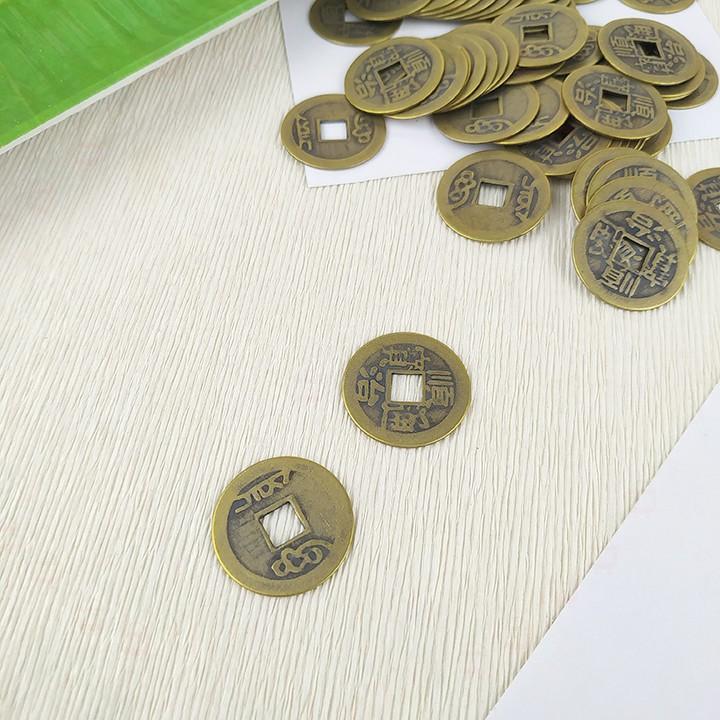 Combo 5 - 10 - 20 đồng xu cổ phong thủy may mắn size nhỏ Chưa Có Đánh Giá