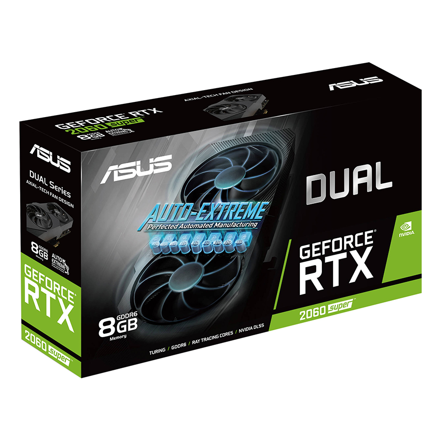 Card Màn Hình VGA ASUS DUAL-RTX2060S-8G-EVO GDDR6 8GB 256-bit - Hàng Chính Hãng